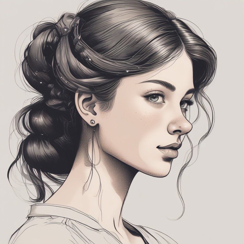 illustration of a girl